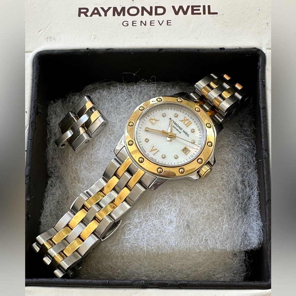 Raymond Weil Gold and  stainless steel Women's  tango 5399 watch